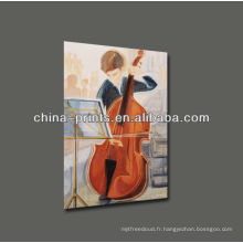 Peinture à l&#39;huile de violoncelle